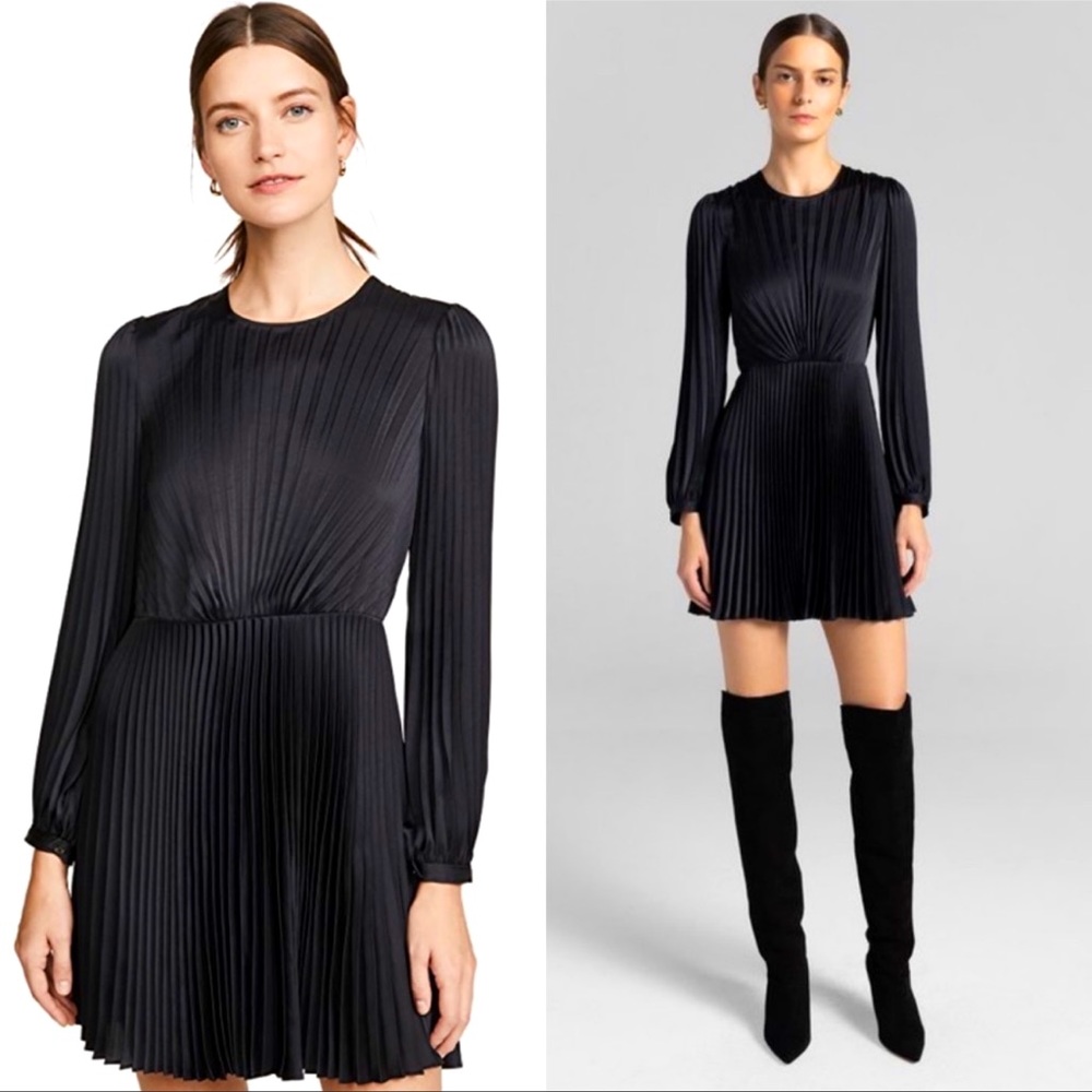 NWT A.L.C. TAVI PLEATED MINI-DRESS SIZE 8   NWT